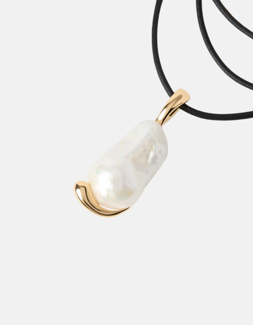 Dana Leather &amp; Pearl Choker by PDPaola - At Present Jewelry