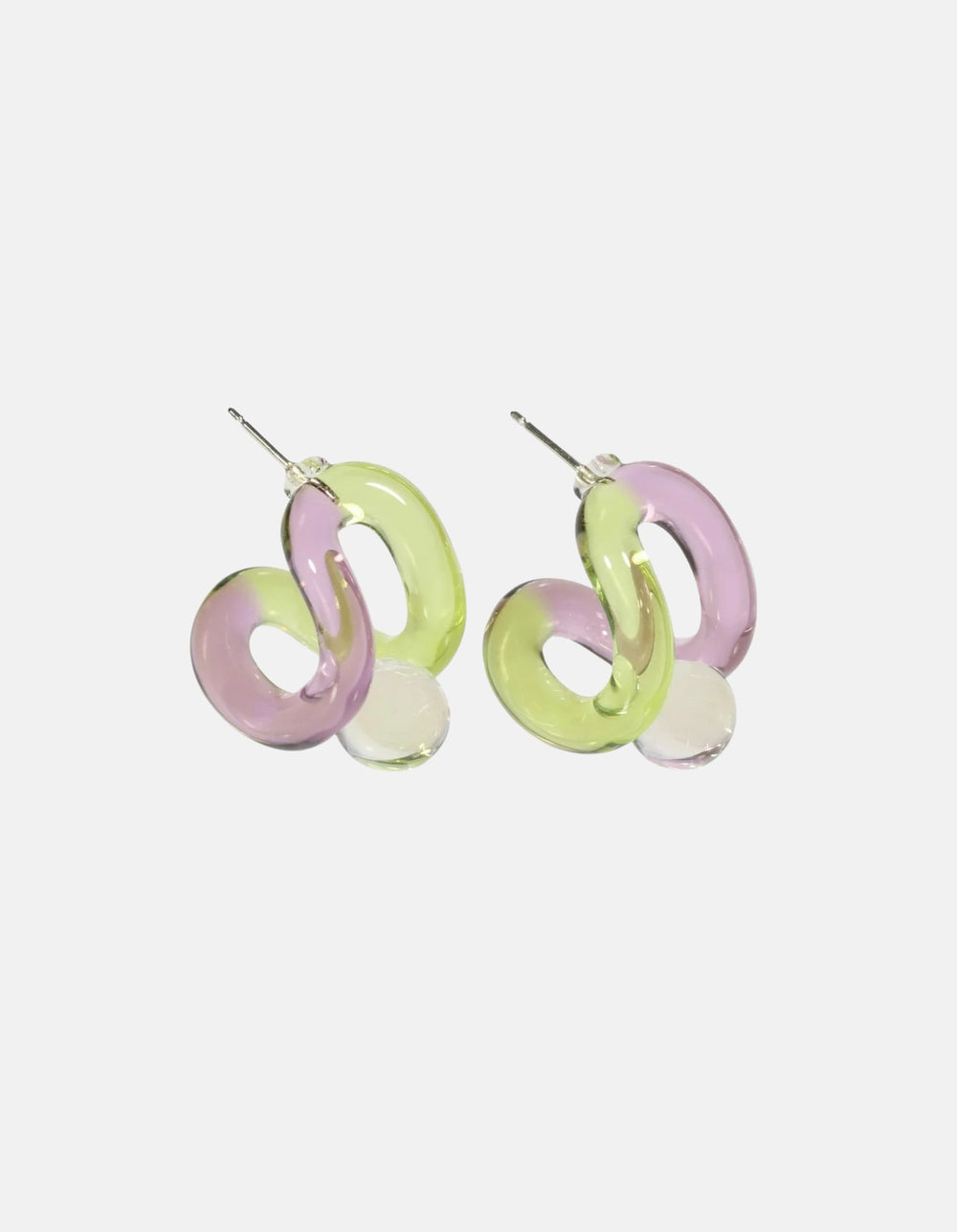 Ribbon Hoop Earrings