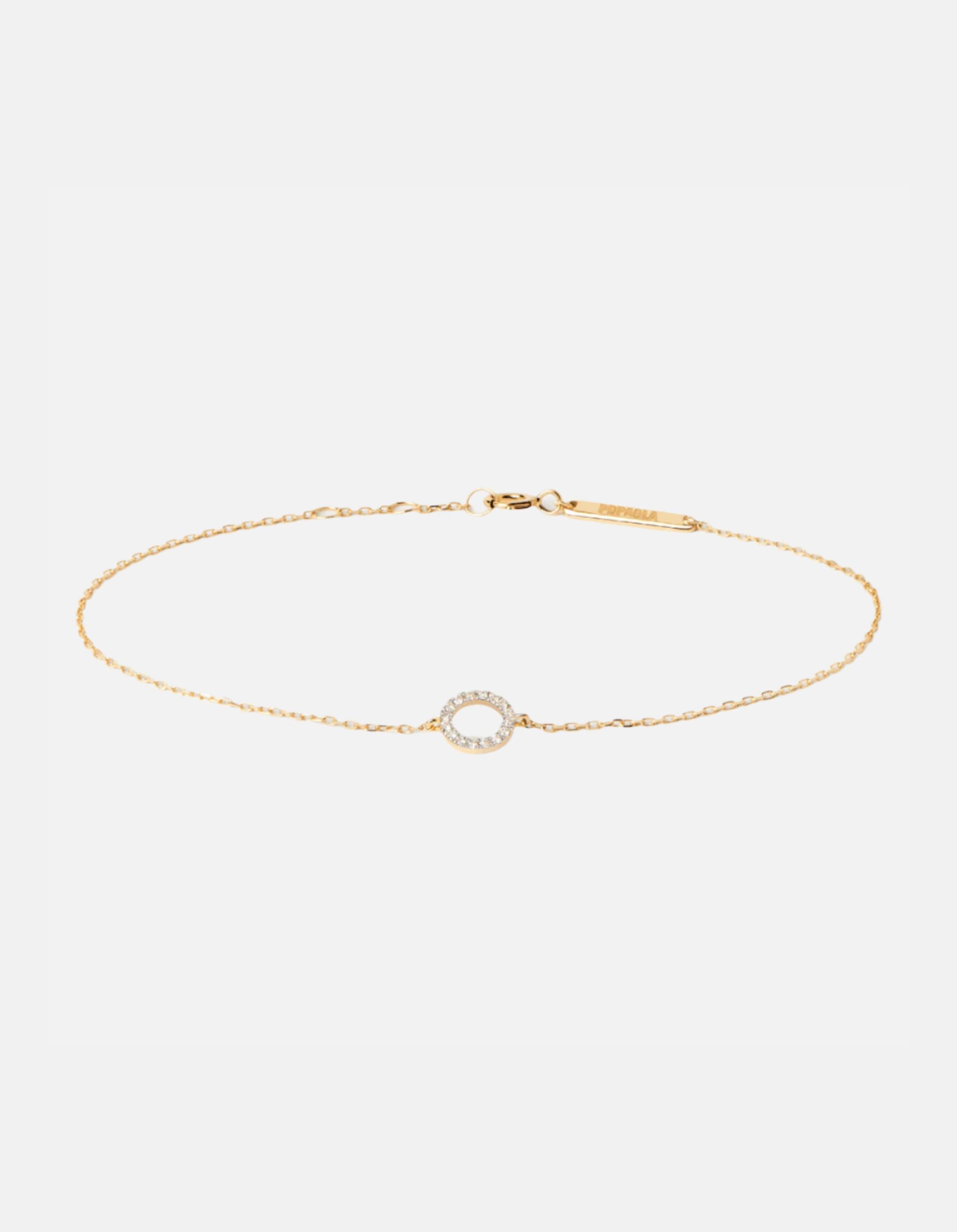 Diamonds and Gold Circle Bracelet by PDPaola - At Present Jewelry