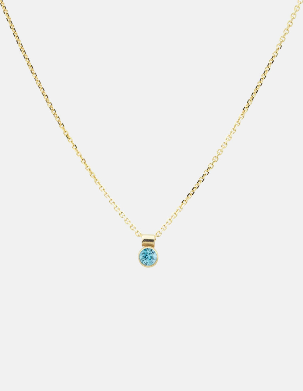 Solo Necklace, Birthstone by White/Space - At Present Jewelry