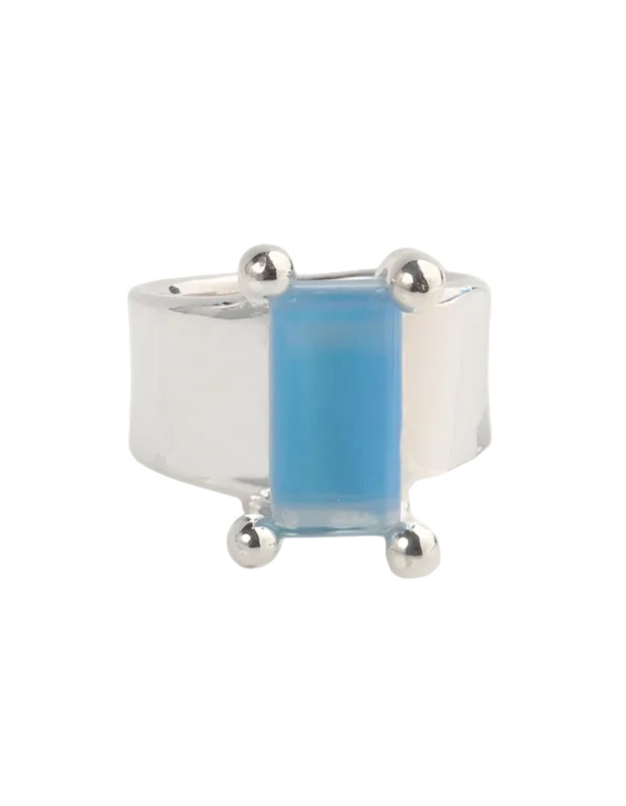 Silver Prong Set Ring