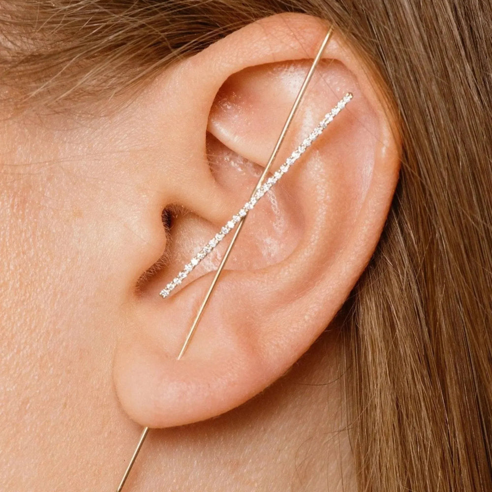 Horizon Needle Earring by Labulgara - At Present Jewelry