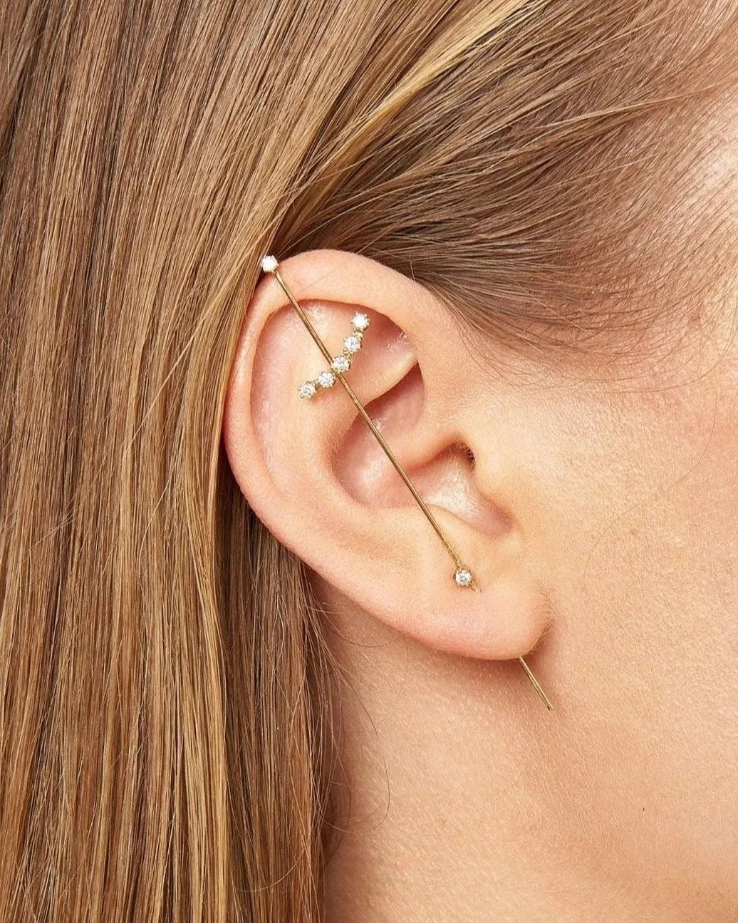 Magic Wand Needle Earring by Labulgara - At Present Jewelry