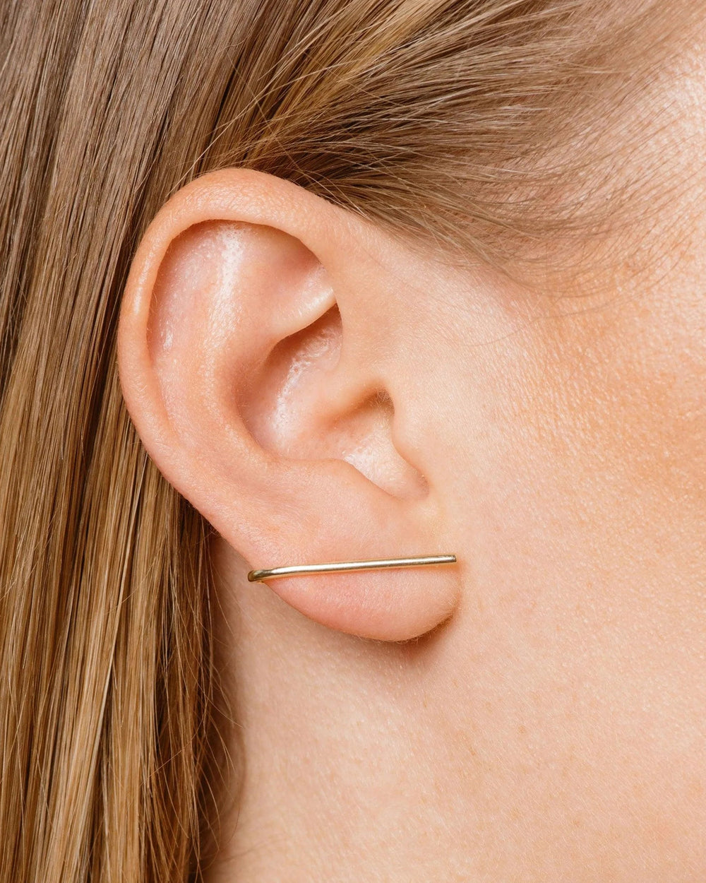 Solid Crusader Earlobe Line Cuff by Labulgara - At Present Jewelry