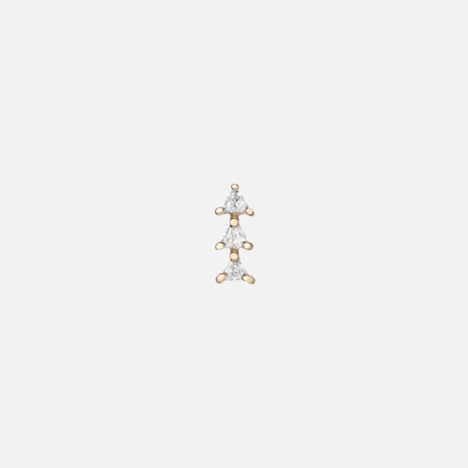 Tiny Trio Stud Earring by Labulgara - At Present Jewelry