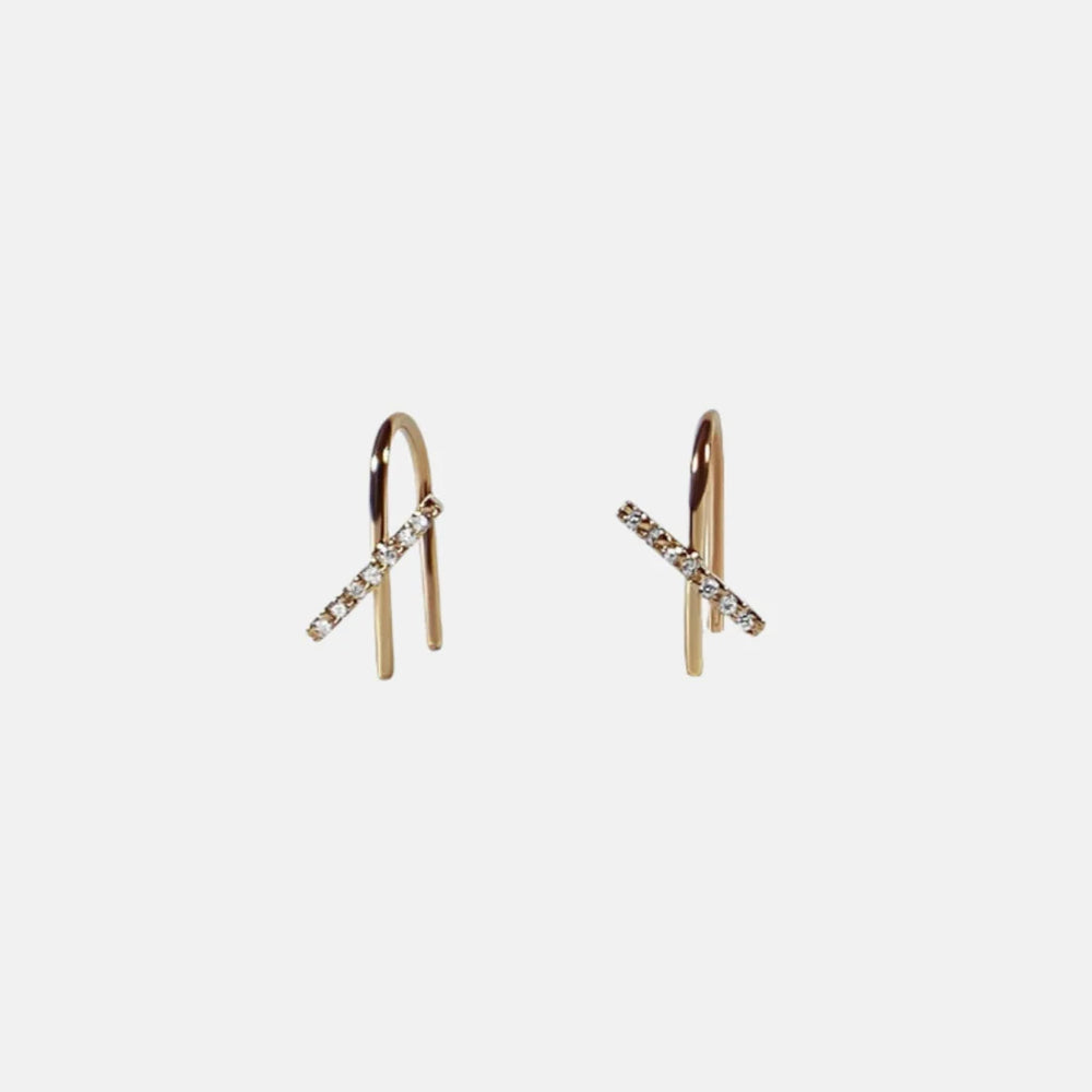 Horizon Mini Thread Earring by Labulgara - At Present Jewelry