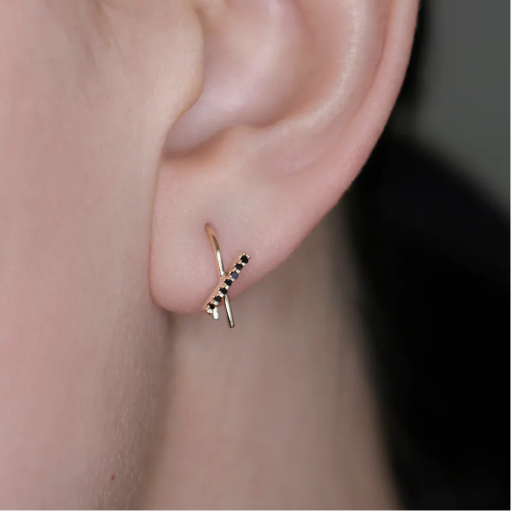 Horizon Mini Thread Earring by Labulgara - At Present Jewelry