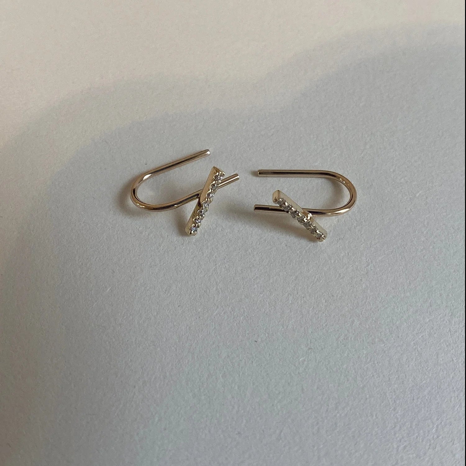 Horizon Mini Thread Earring by Labulgara - At Present Jewelry