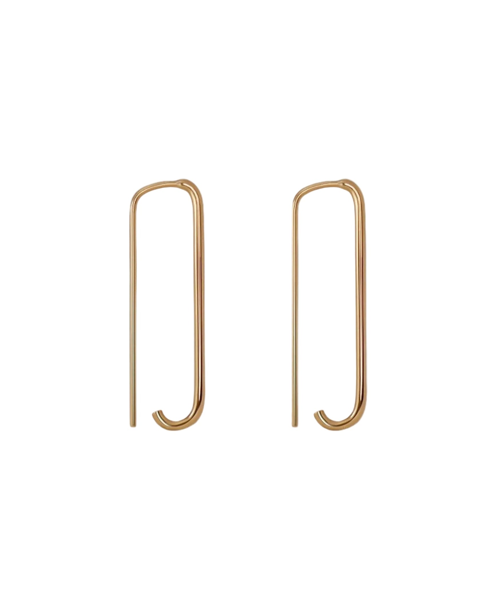 Large Paperclip Earring by Labulgara - At Present Jewelry