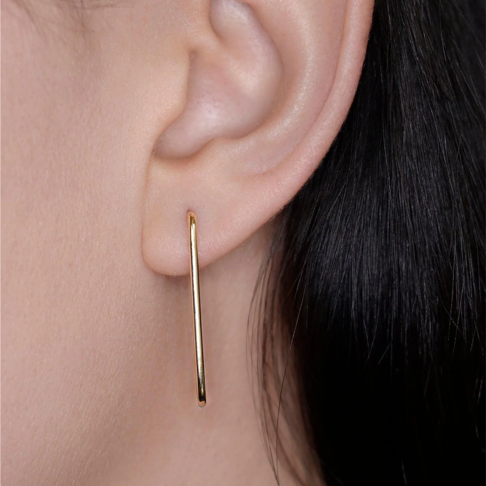 Large Paperclip Earring by Labulgara - At Present Jewelry