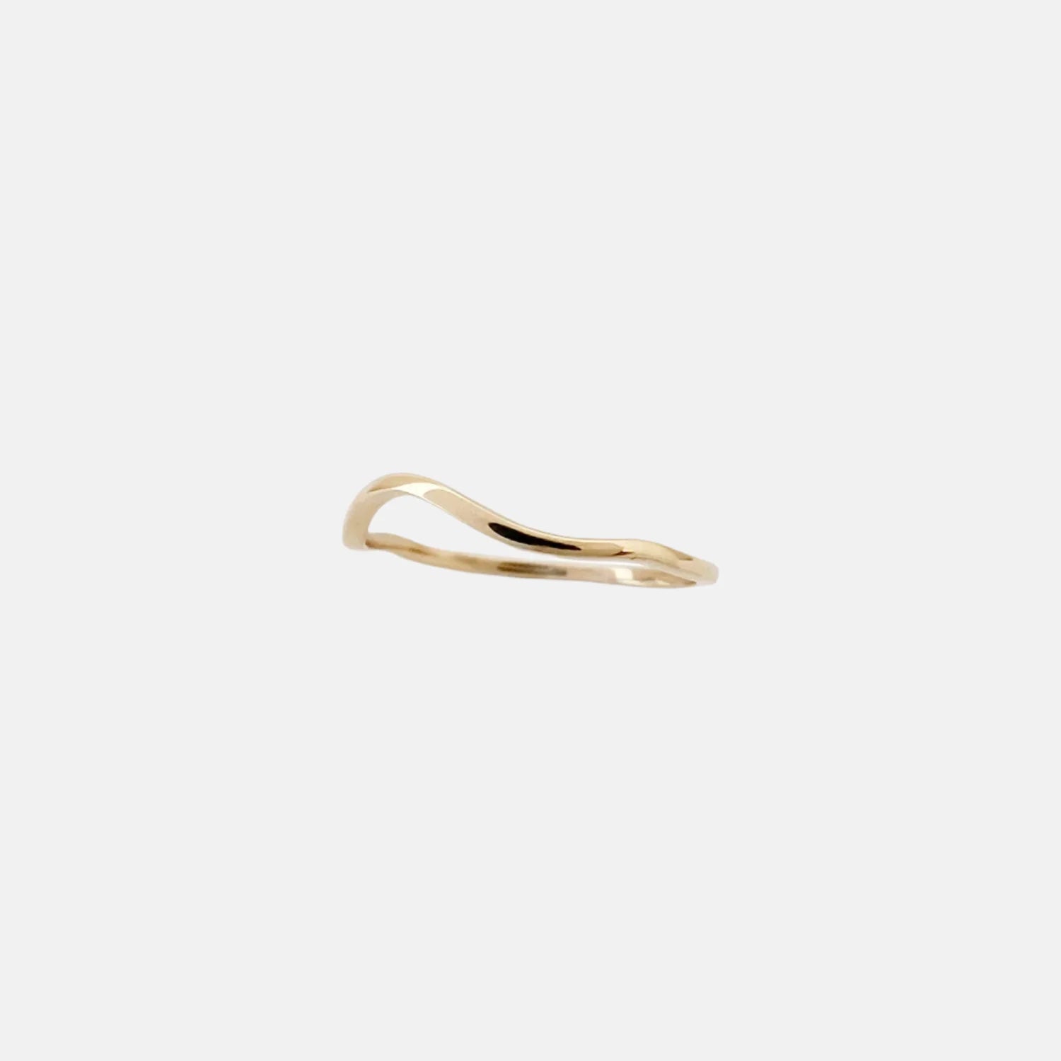 Nalu Plain Wave Band Ring by Labulgara - At Present Jewelry