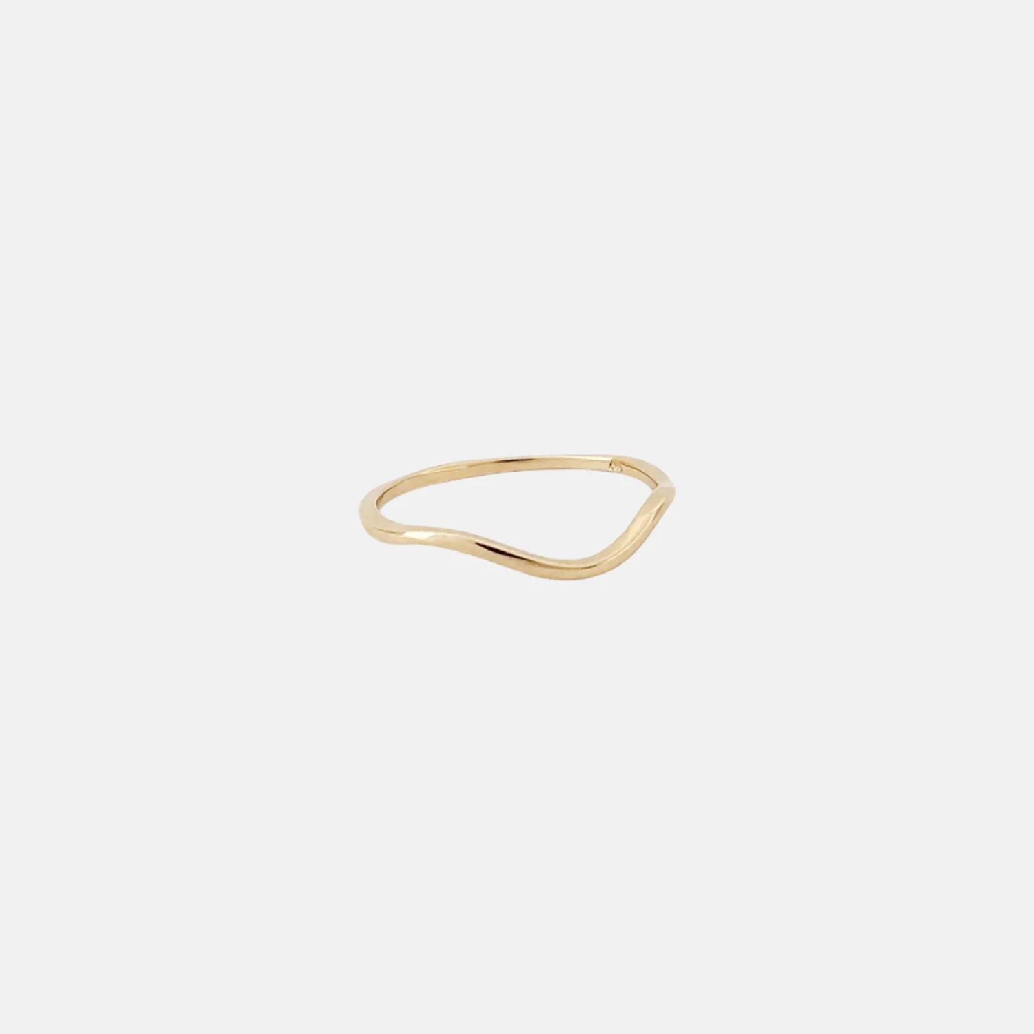 Nalu Plain Wave Band Ring by Labulgara - At Present Jewelry