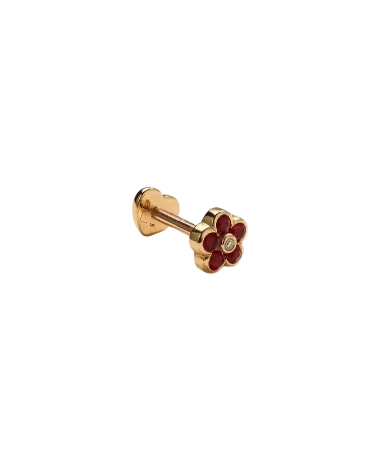 Bezel Flower Stud by Pamela Love - At Present Jewelry