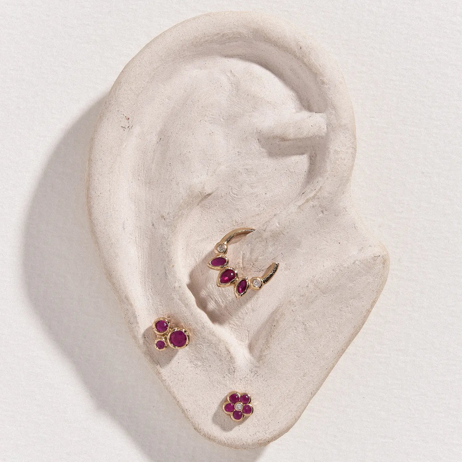 Bezel Flower Stud by Pamela Love - At Present Jewelry
