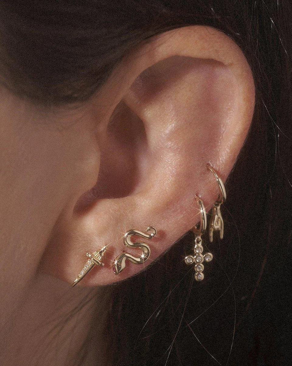 Dagger Pave Stud, Gold by Pamela Love - At Present Jewelry