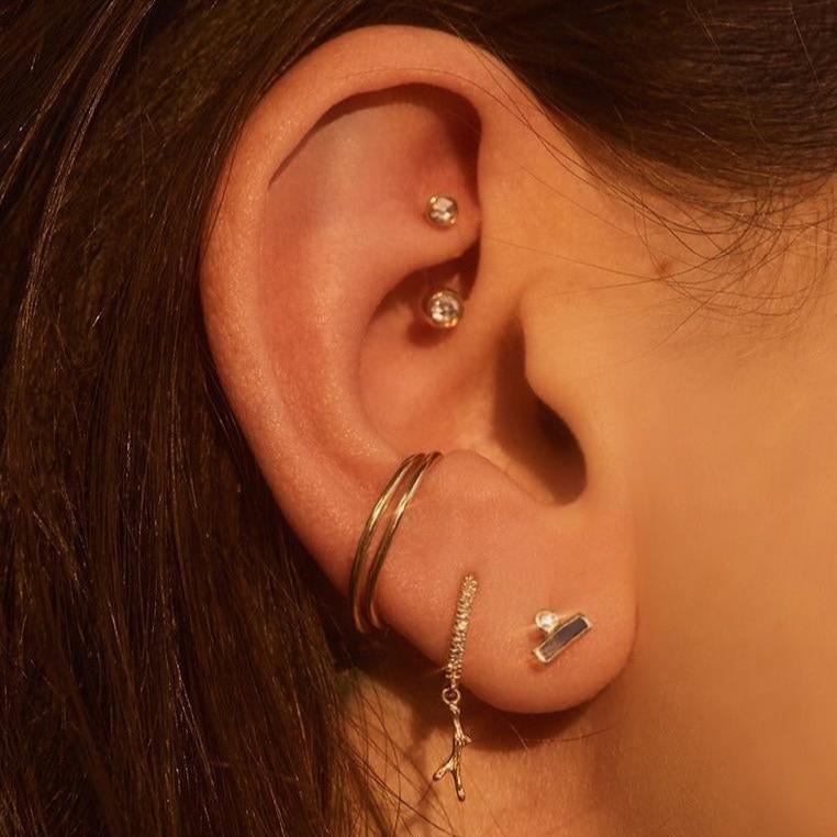 Diamond Gravitation Hook by Pamela Love - At Present Jewelry