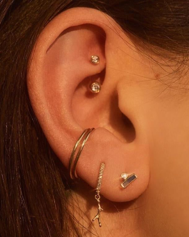 Diamond Gravitation Hook by Pamela Love - At Present Jewelry