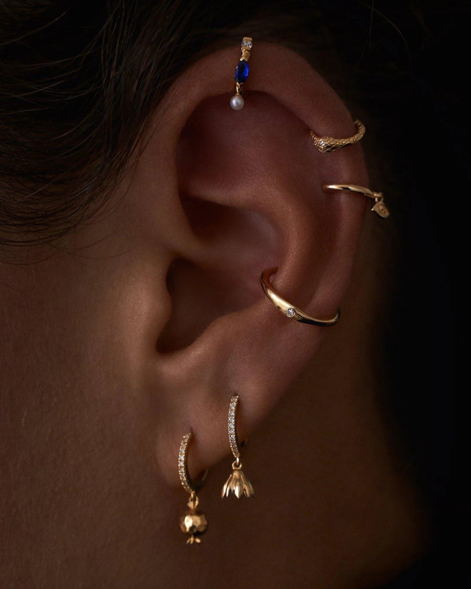 6mm Serpent Clicker, Gold by Pamela Love - At Present Jewelry