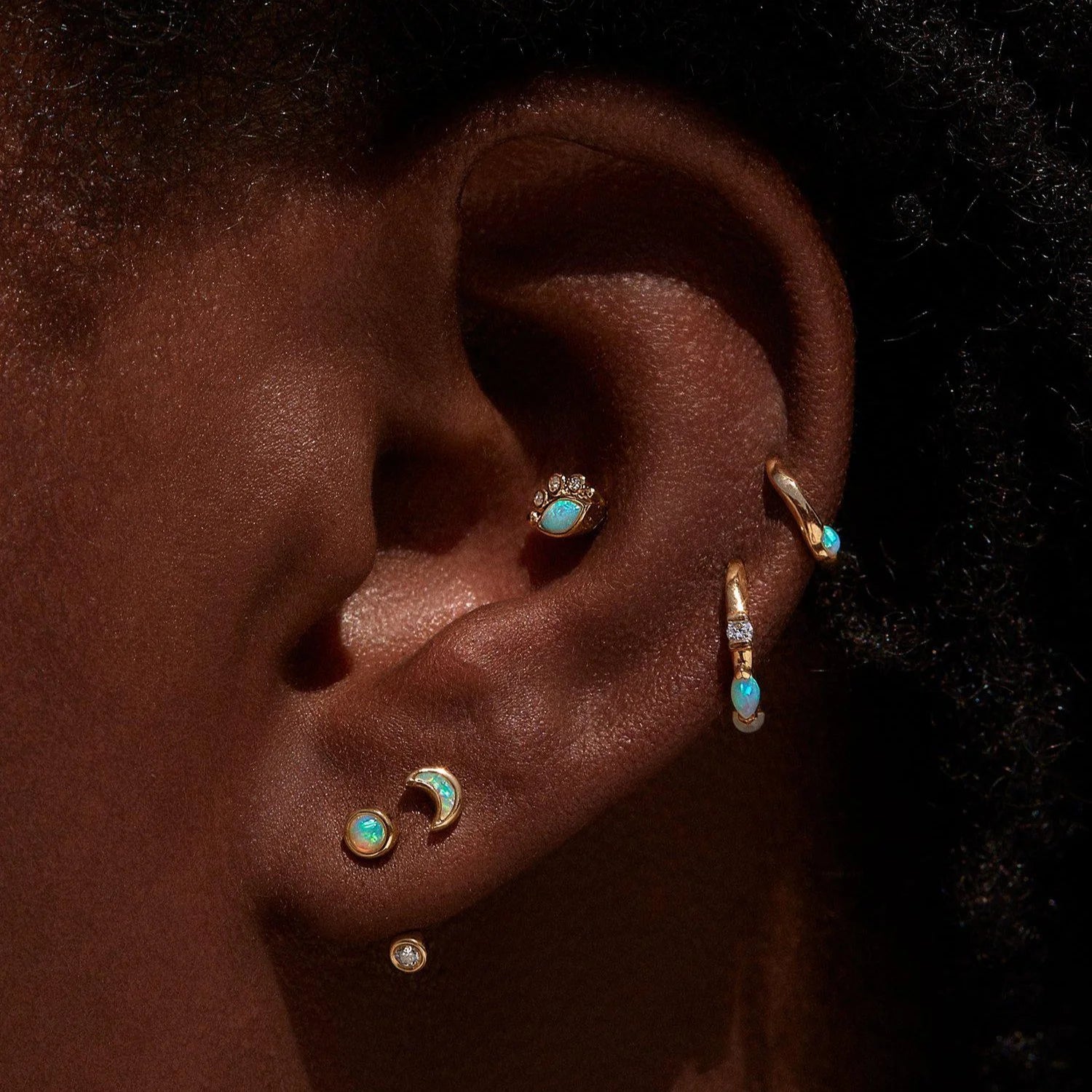 Moon Stud by Pamela Love - At Present Jewelry