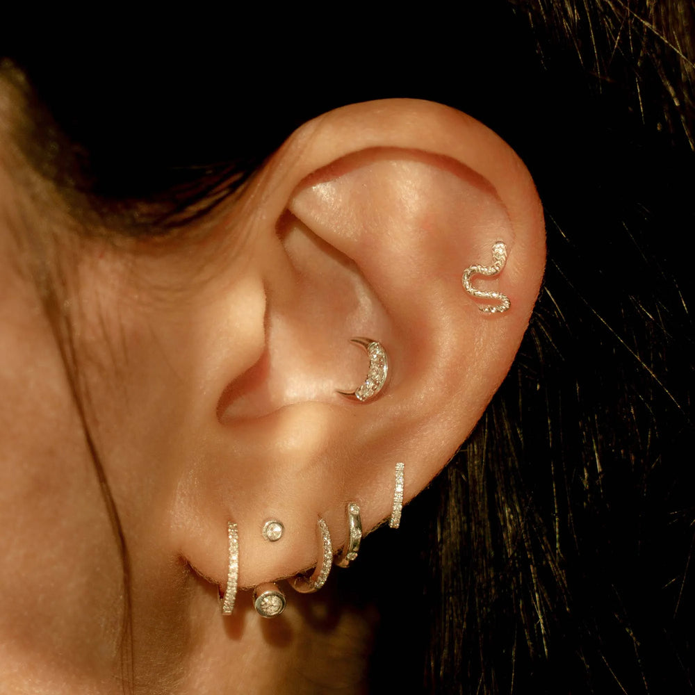 Serpent Stud, Gold by Pamela Love - At Present Jewelry