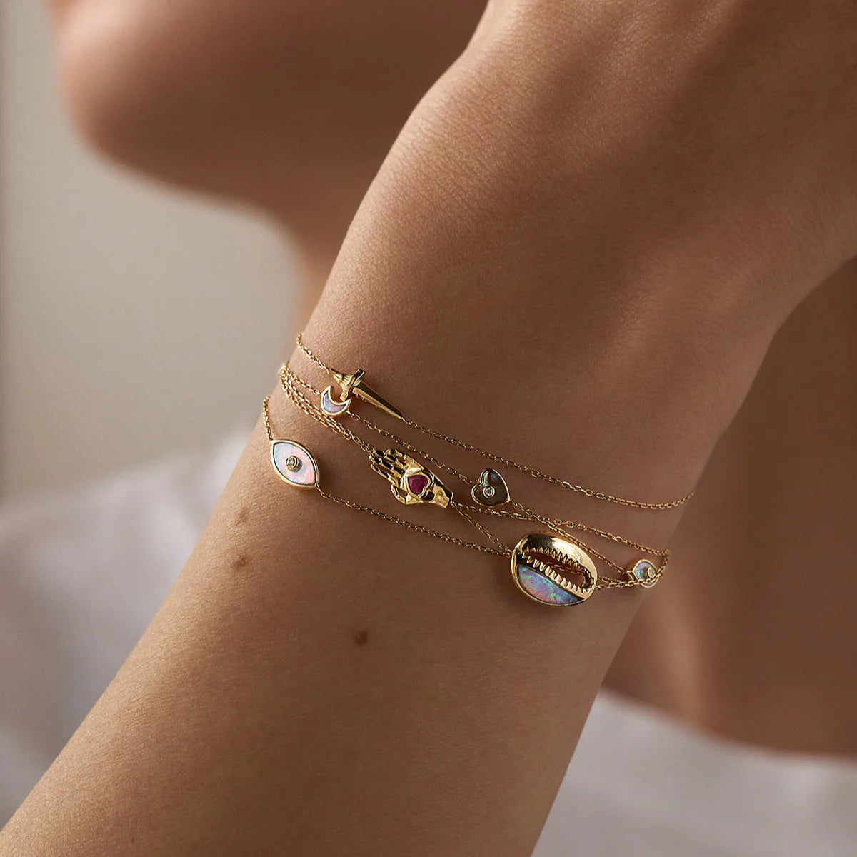 Inlay Eye Bracelet by Pamela Love - At Present Jewelry