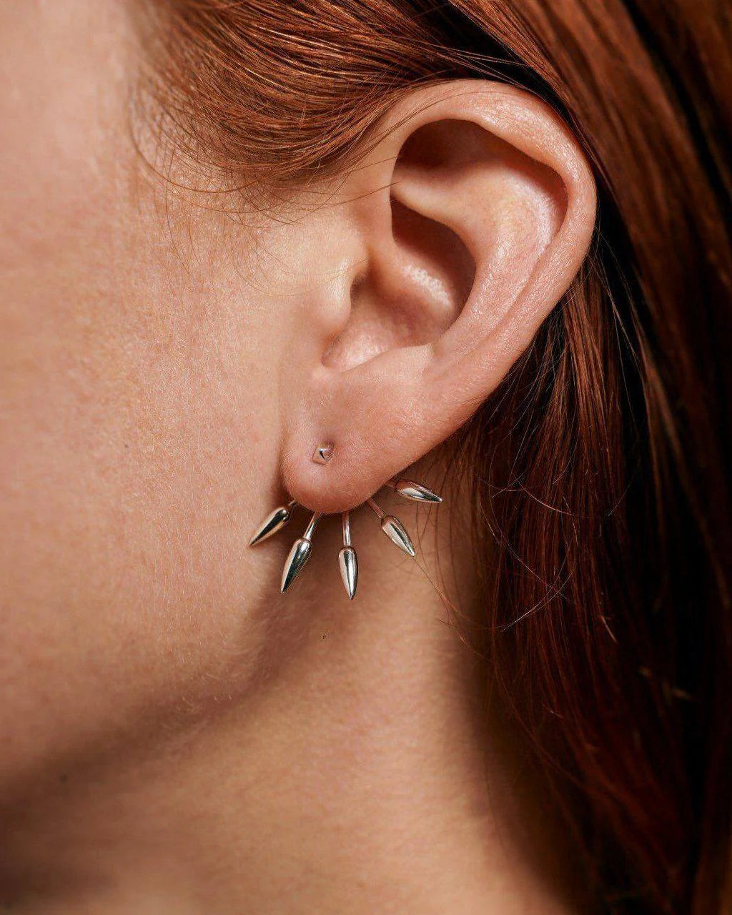 Five Spike Earrings, Silver by Pamela Love - At Present Jewelry