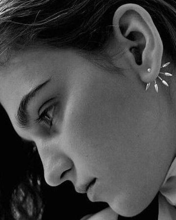 Five Spike Earrings, Silver by Pamela Love - At Present Jewelry