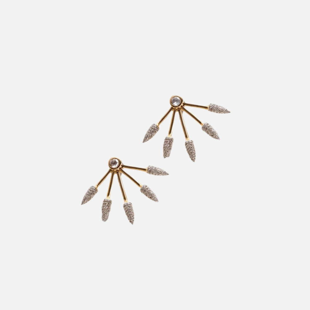 Five Spike Earrings, Diamond by Pamela Love - At Present Jewelry
