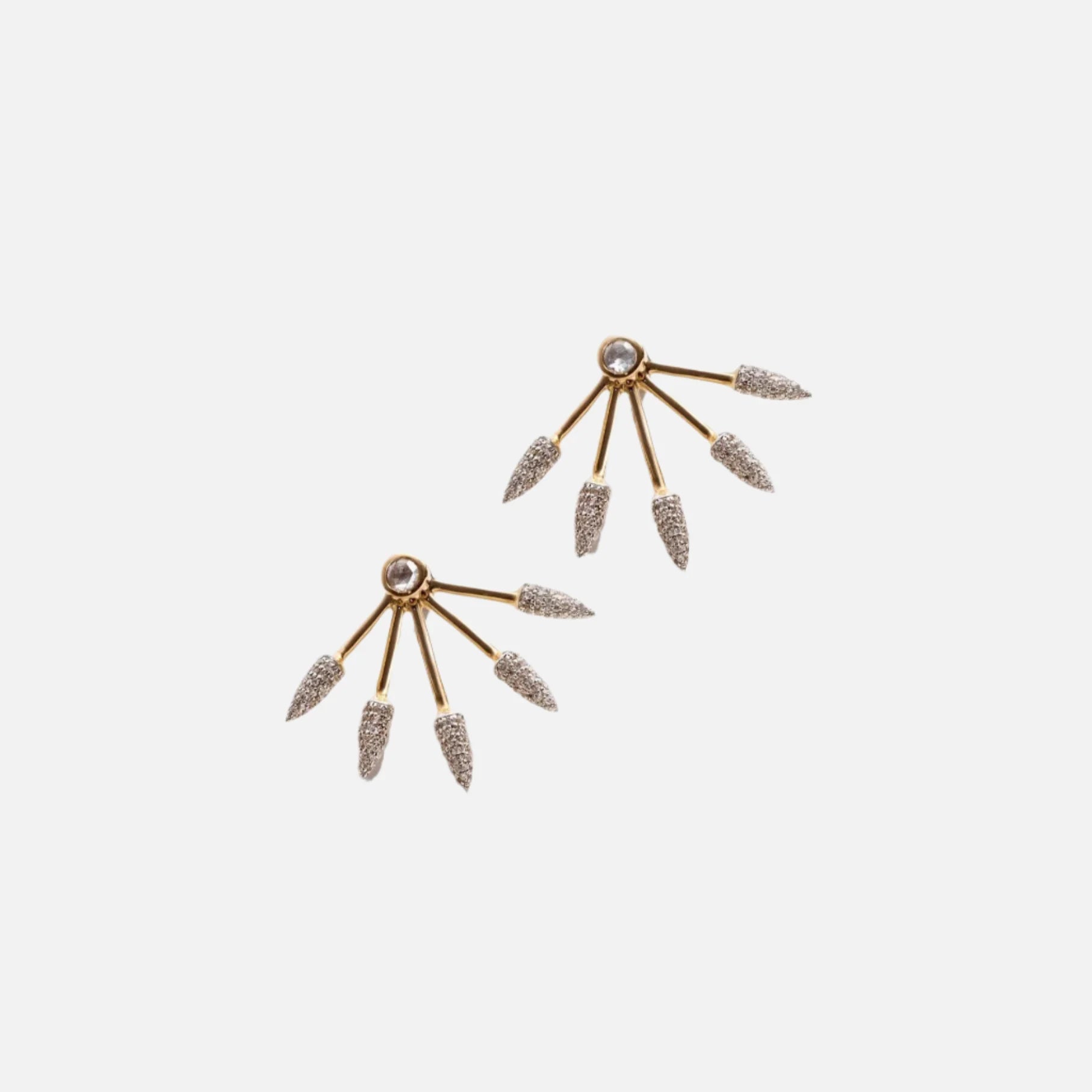 Five Spike Earrings, Diamond by Pamela Love - At Present Jewelry