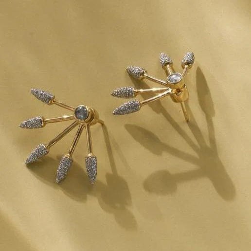 Five Spike Earrings, Diamond by Pamela Love - At Present Jewelry