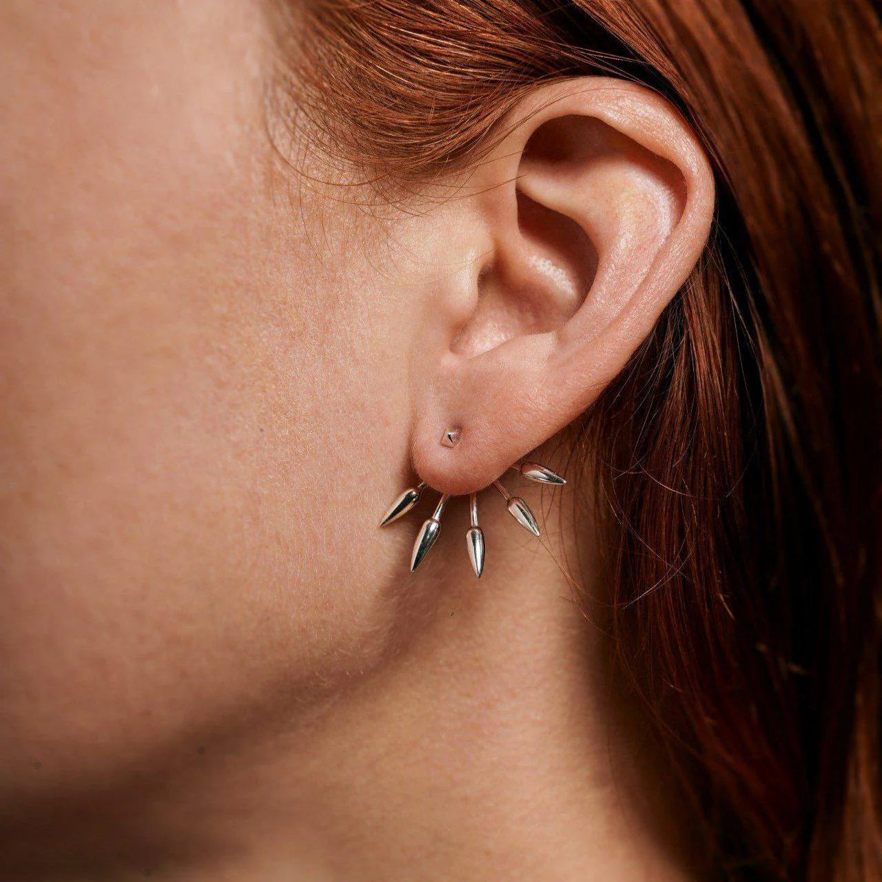 Five Spike Earrings, Gold by Pamela Love - At Present Jewelry