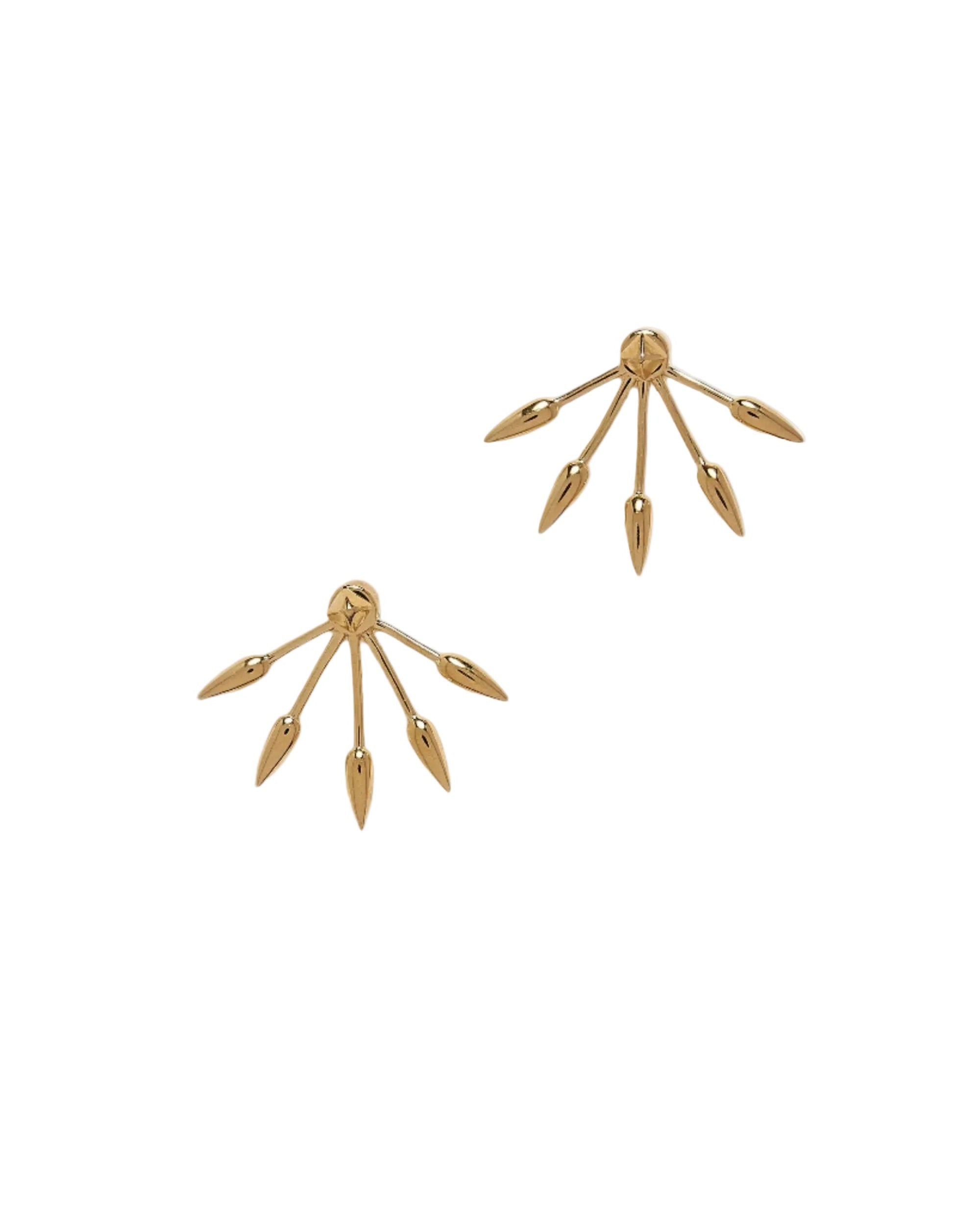 Five Spike Earrings, Gold by Pamela Love - At Present Jewelry