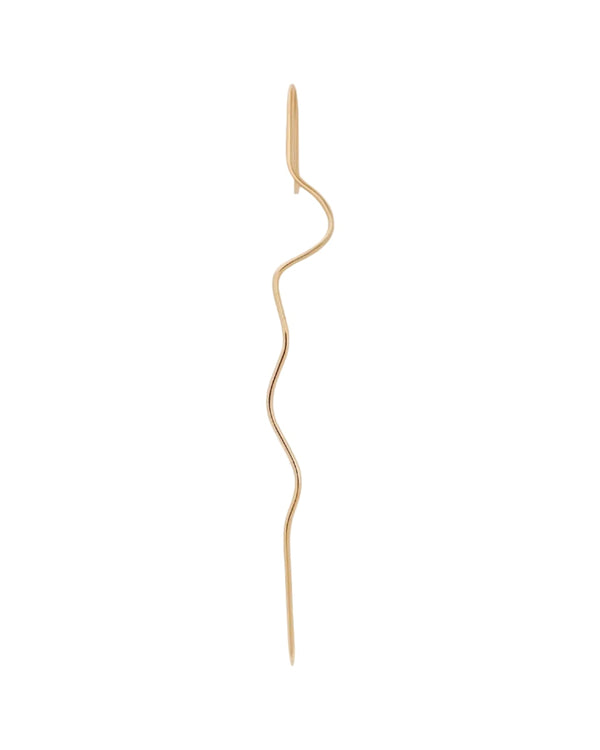 Wave Needle Earring by Labulgara - At Present Jewelry