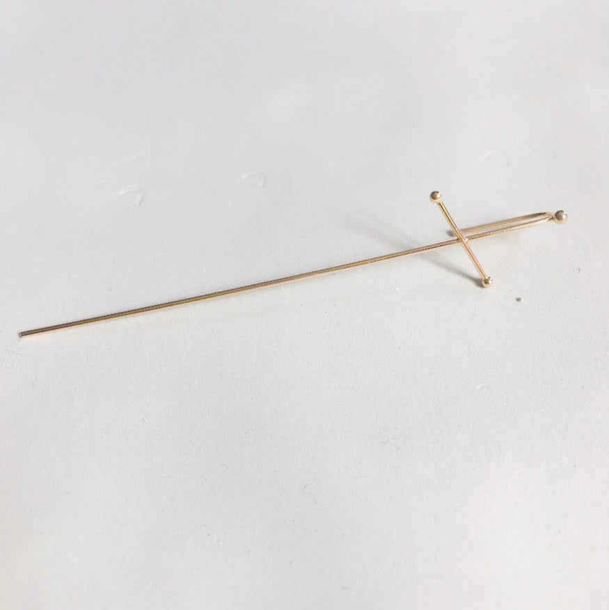 Simplicity Needle Earring by Labulgara - At Present Jewelry