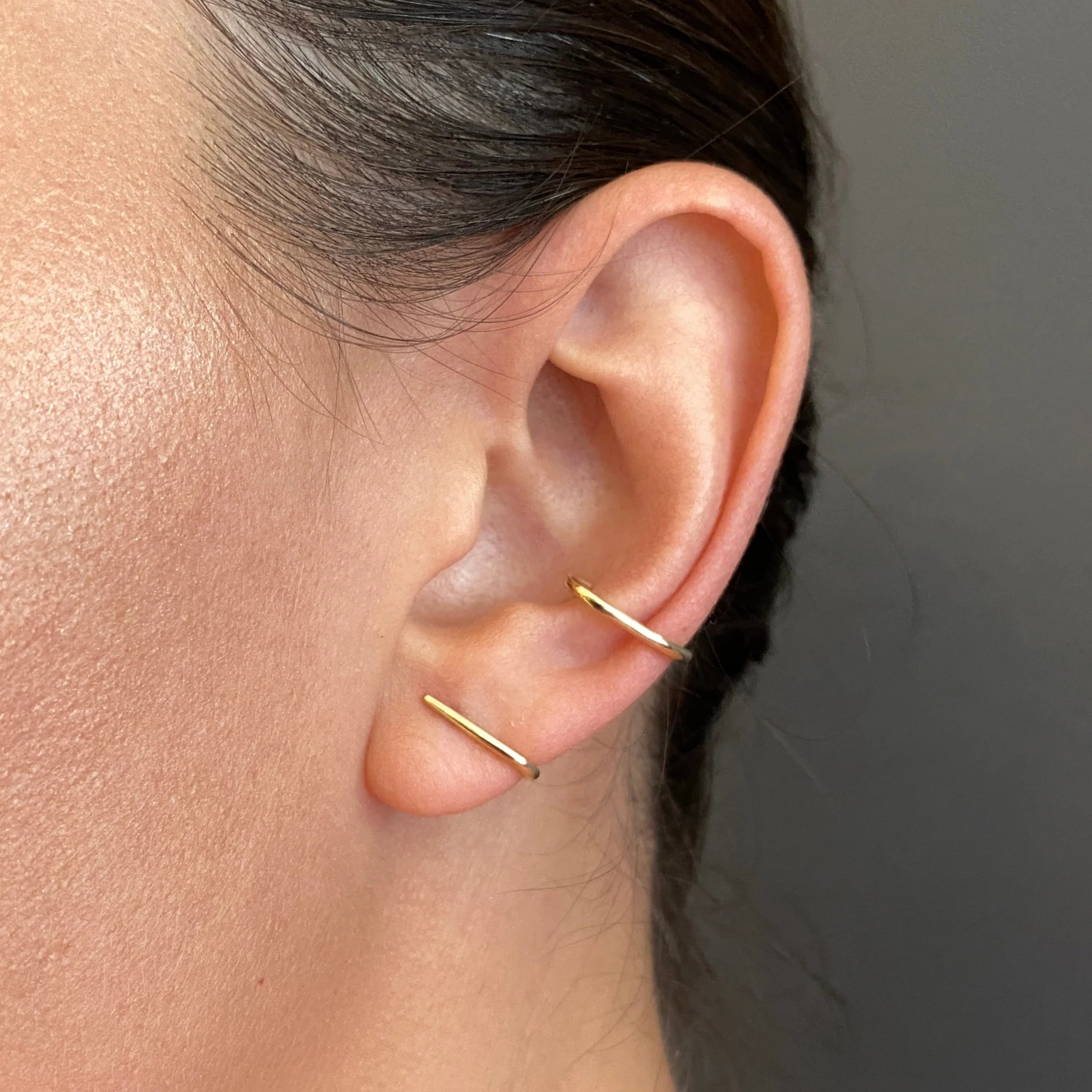 Midi Crusader Ear Lobe Cuff Earring by Labulgara - At Present Jewelry