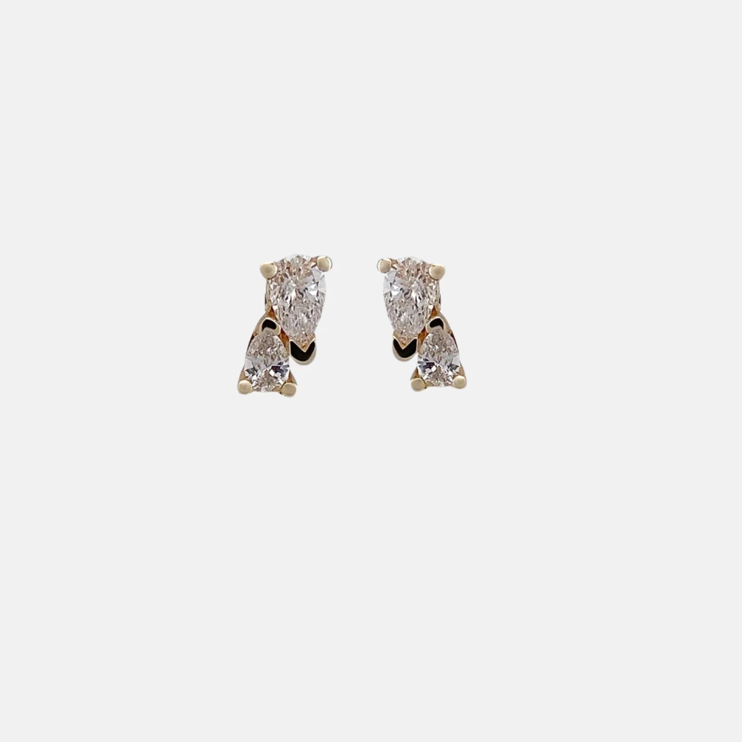 Me and You Diamond Stud by Labulgara - At Present Jewelry