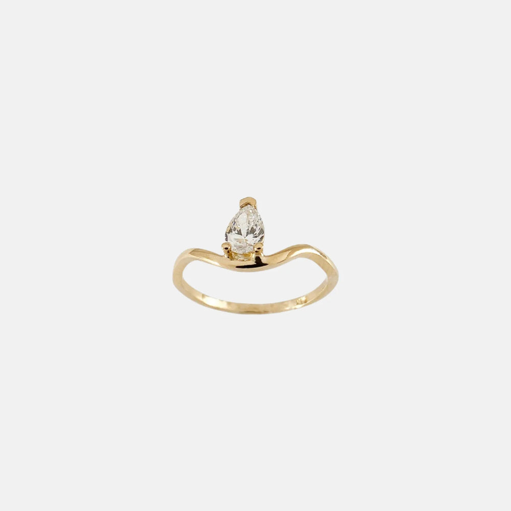 Solitaire Drop Nalu Band Ring by Labulgara - At Present Jewelry