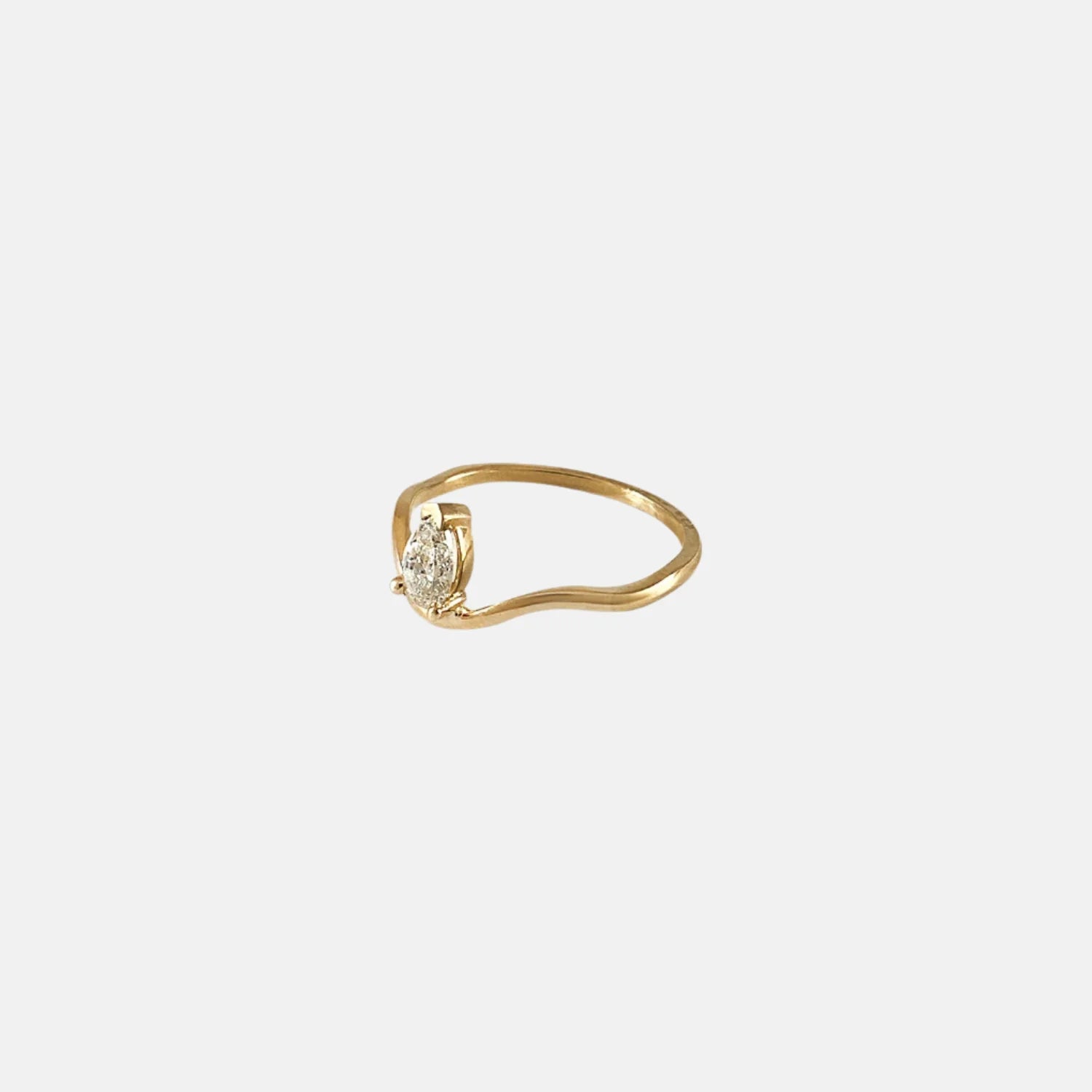 Solitaire Drop Nalu Band Ring by Labulgara - At Present Jewelry