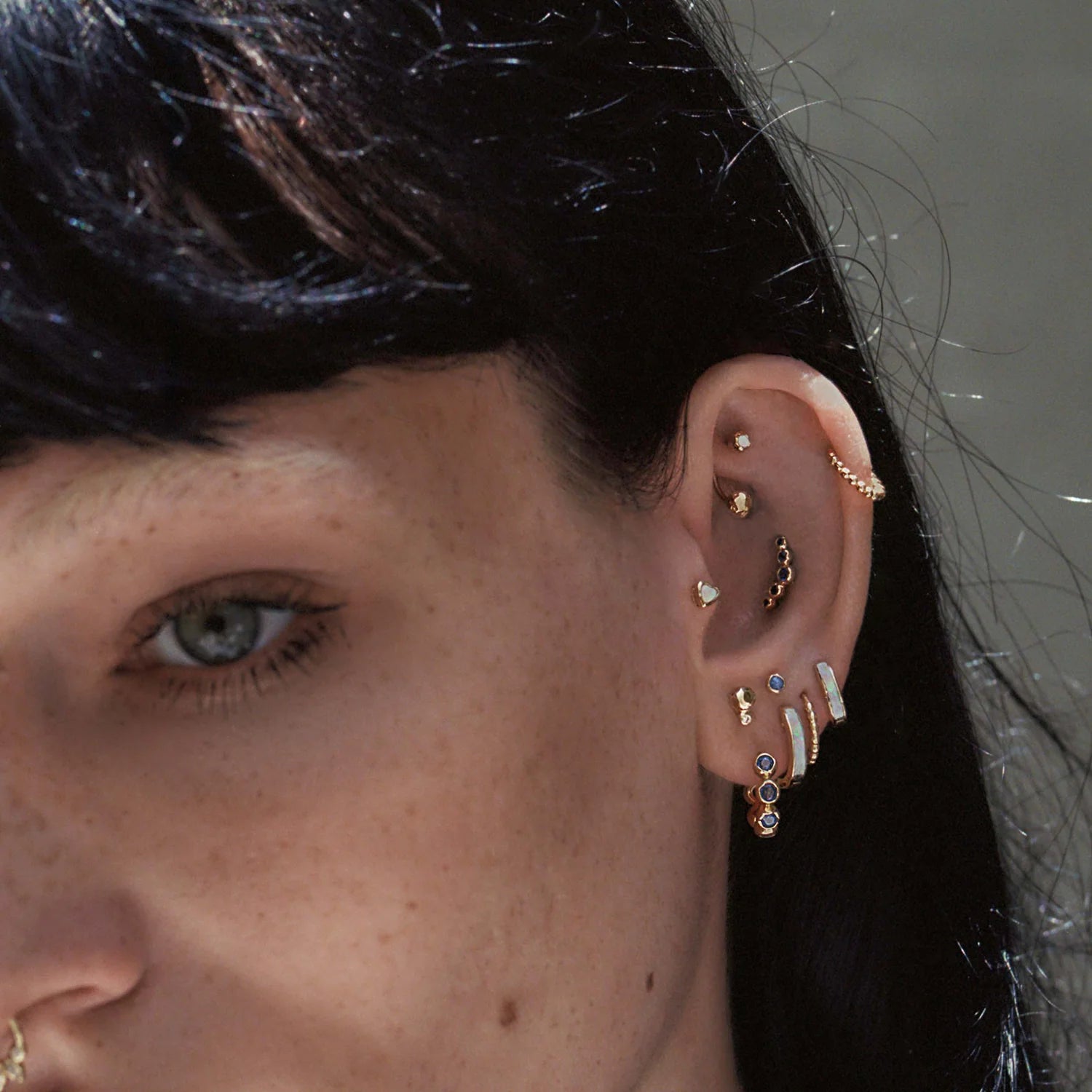 Molten Crescent Stud by Pamela Love - At Present Jewelry