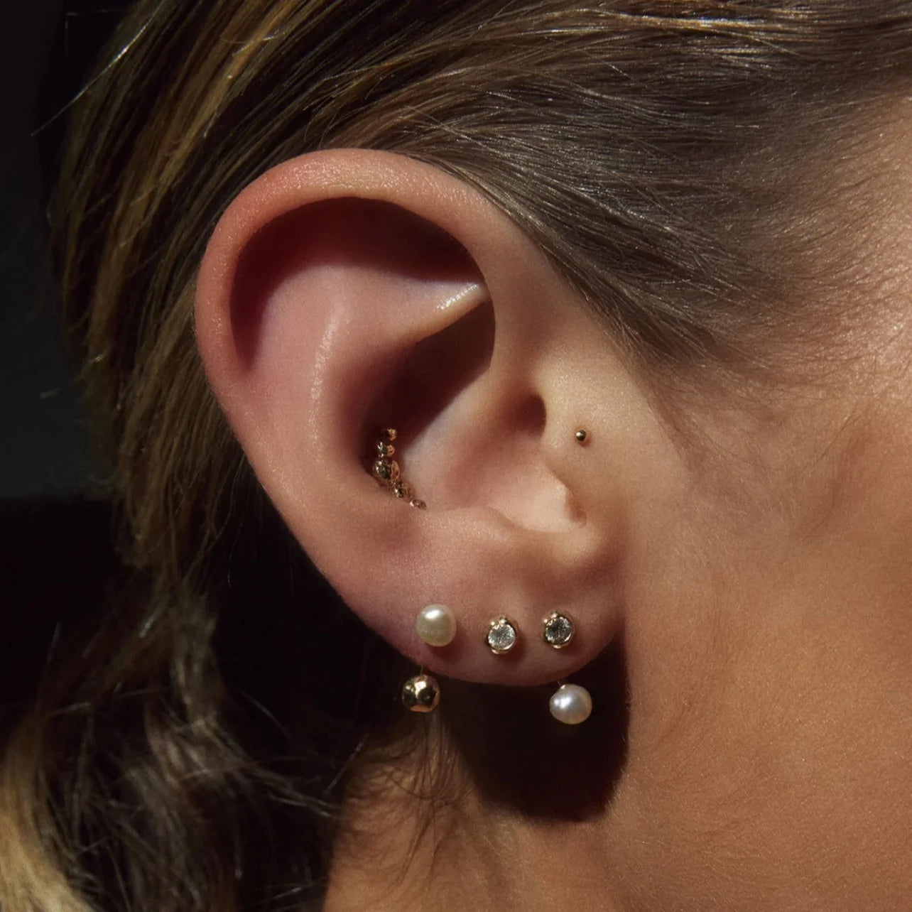 Pearl Molten Hook by Pamela Love - At Present Jewelry