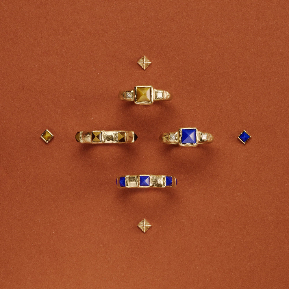 Stone Pyramid Band by Pamela Love - At Present Jewelry