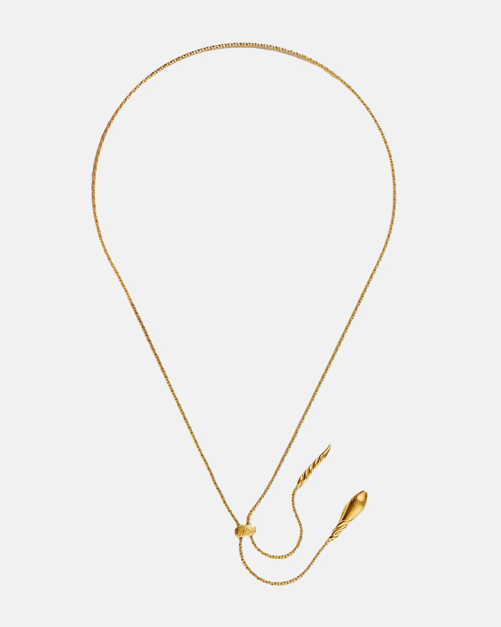 Ariadne Lariat, Gold by Pamela Love - At Present Jewelry