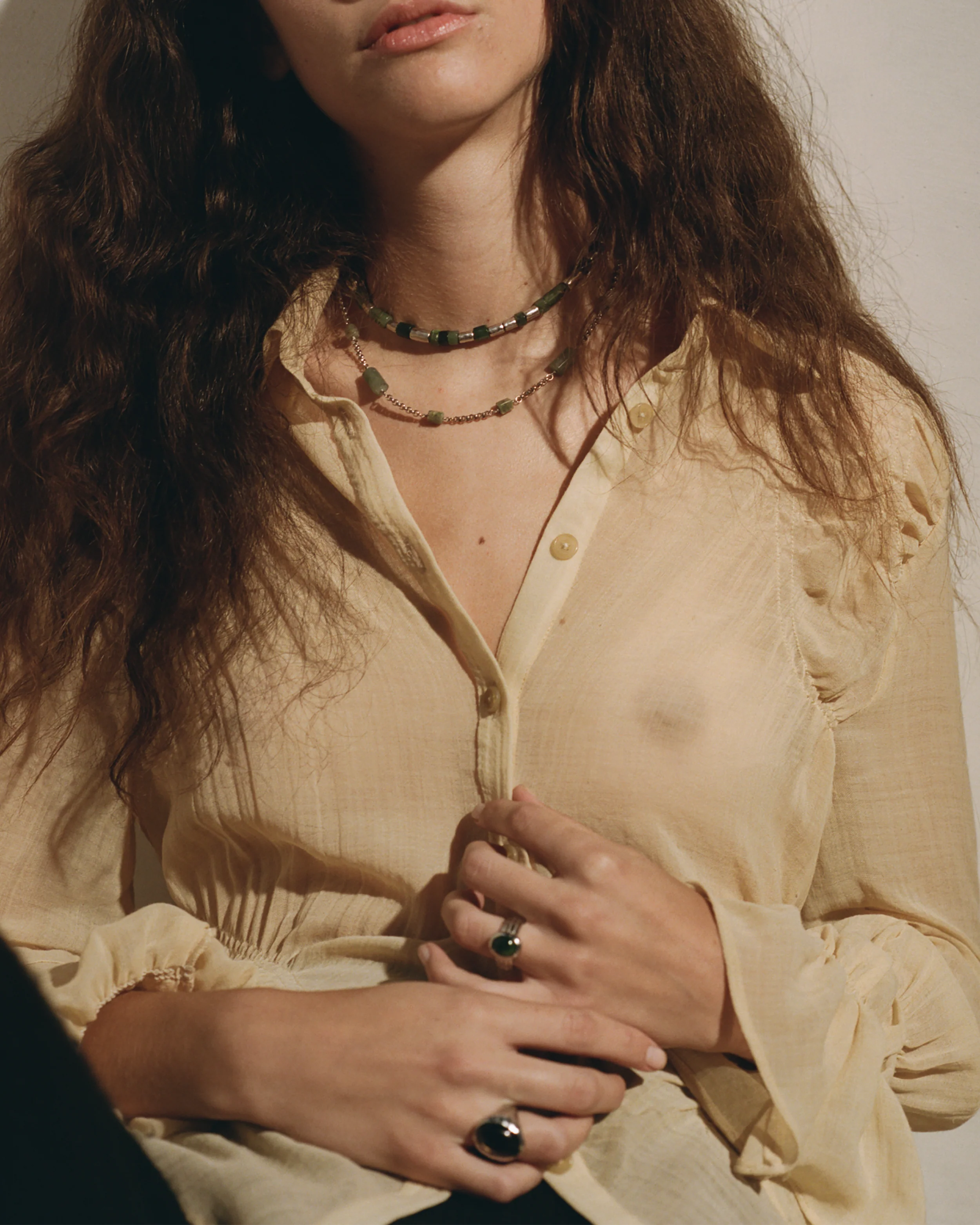 Astrid Necklace, Green Jade by Pamela Love - At Present Jewelry