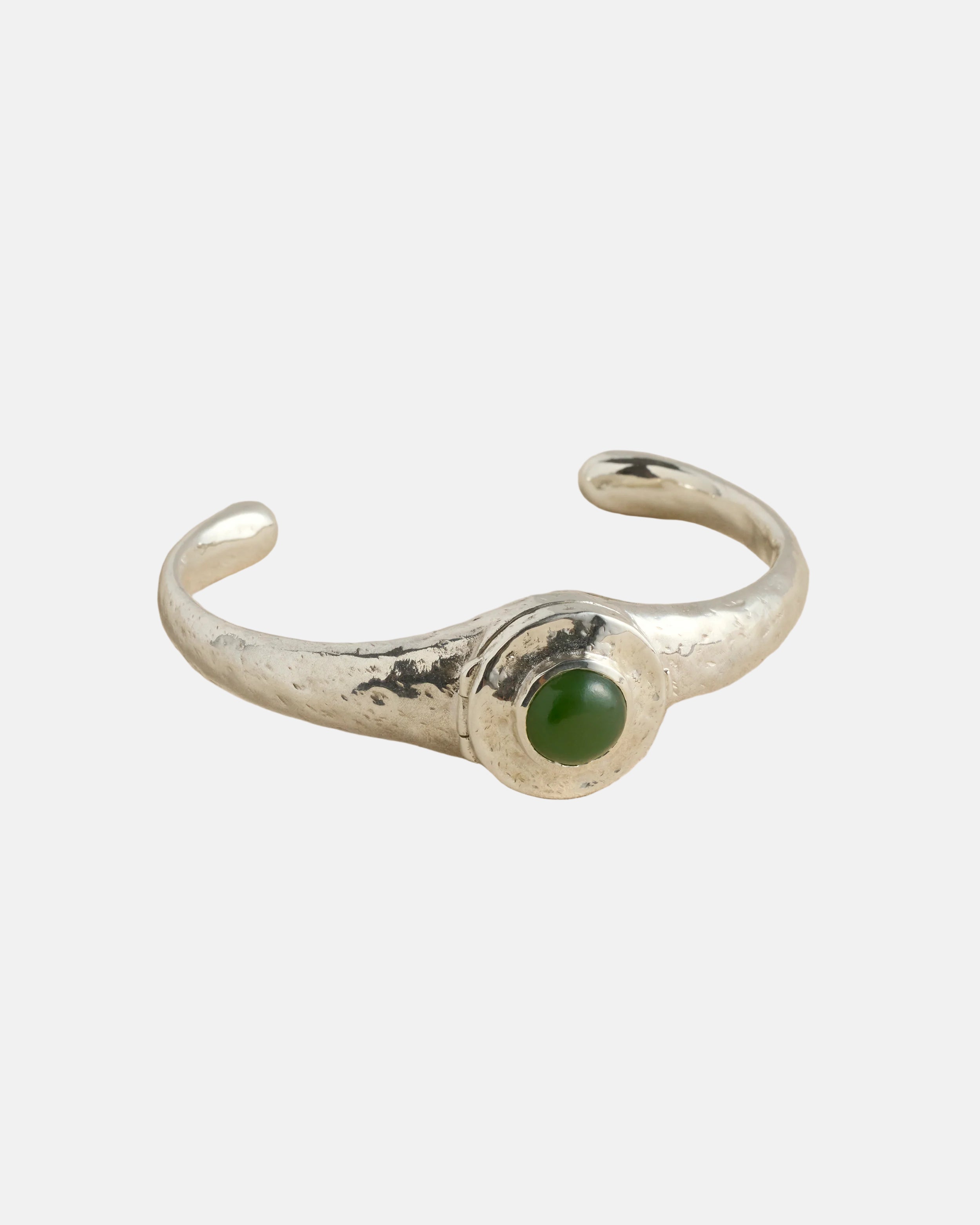 Vivianna Locket Cuff, Green Jade by Pamela Love - At Present Jewelry