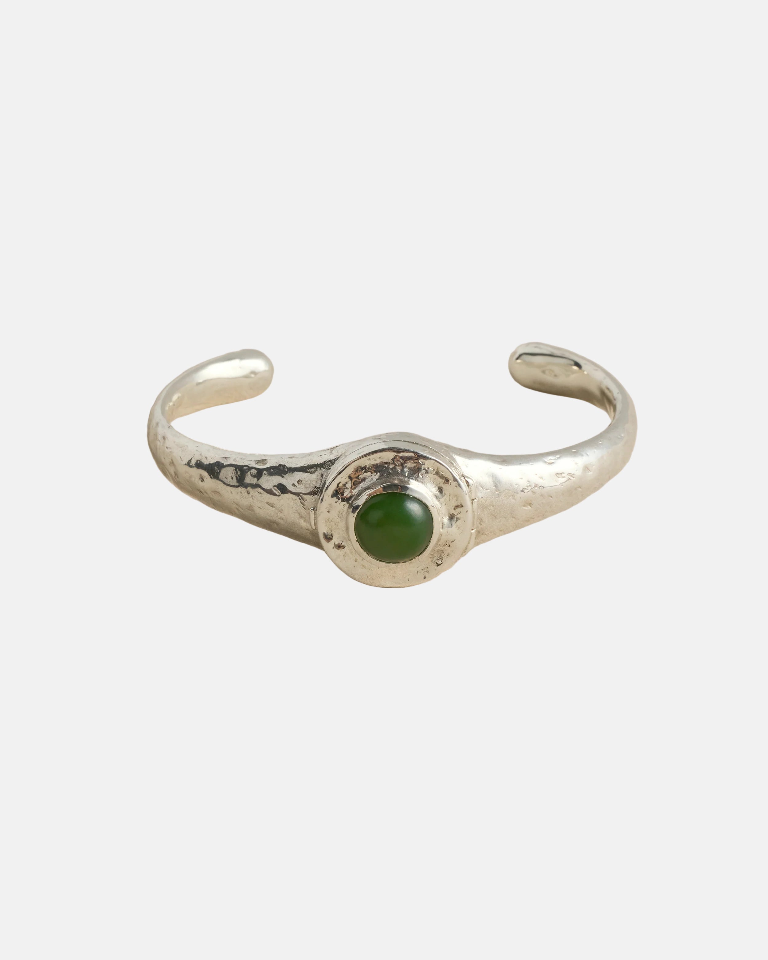 Vivianna Locket Cuff, Green Jade by Pamela Love - At Present Jewelry