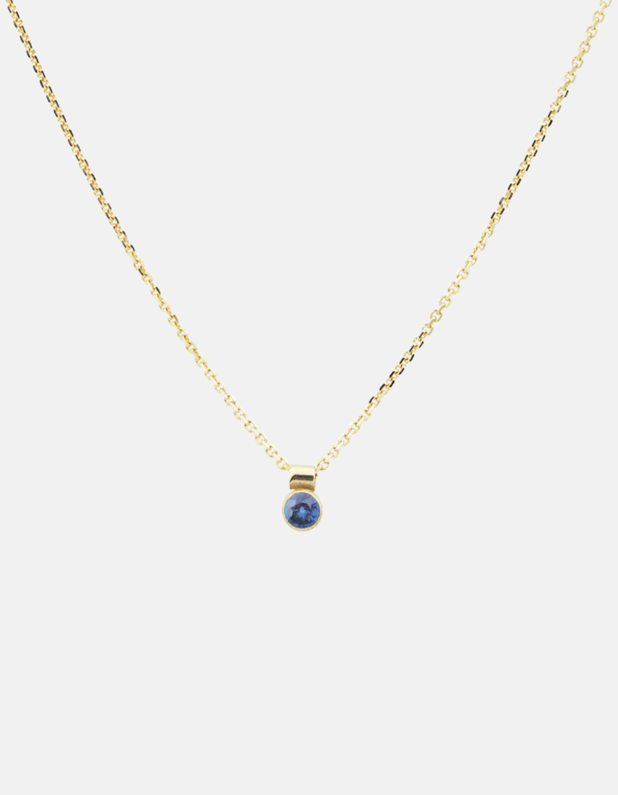 Solo Necklace, Birthstone by White/Space - At Present Jewelry