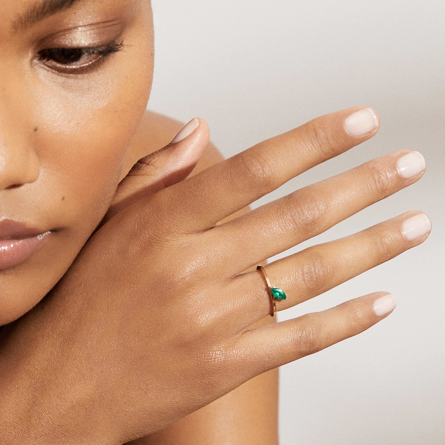 Defne Ring | Emerald by Selin Kent - At Present Jewelry