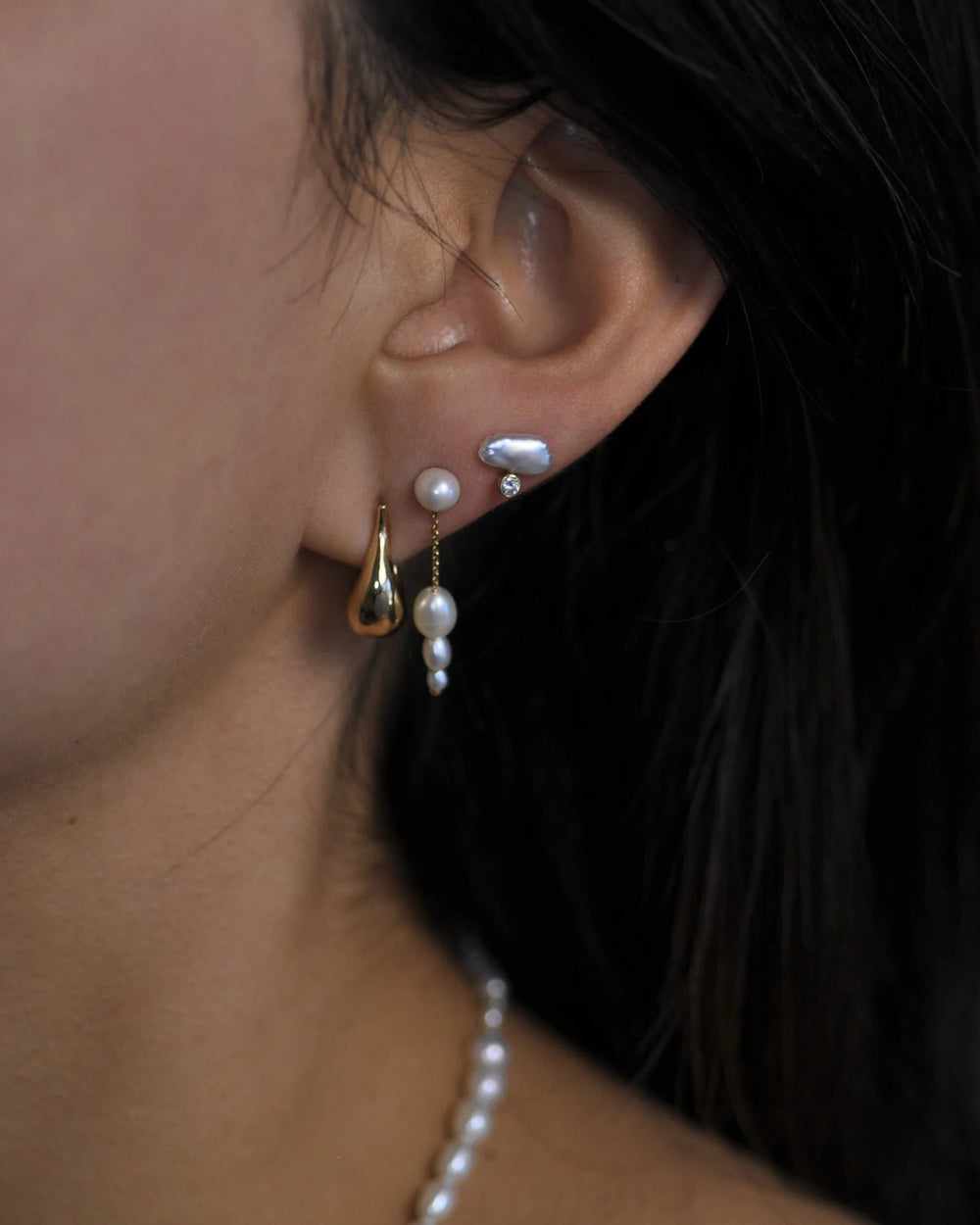 Petite Palazzo Earrings by White/Space - At Present Jewelry