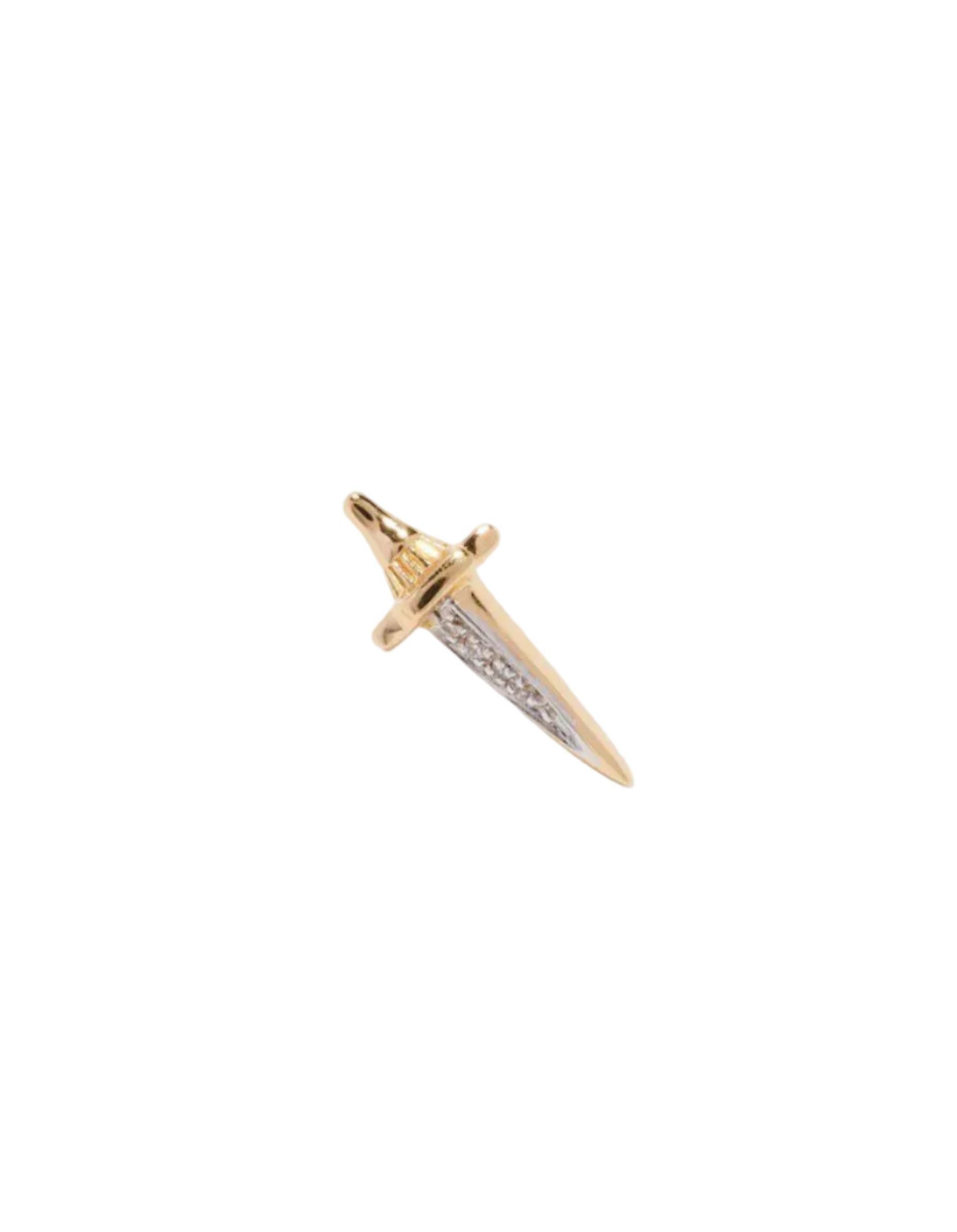 Dagger Pave Stud, Gold by Pamela Love - At Present Jewelry