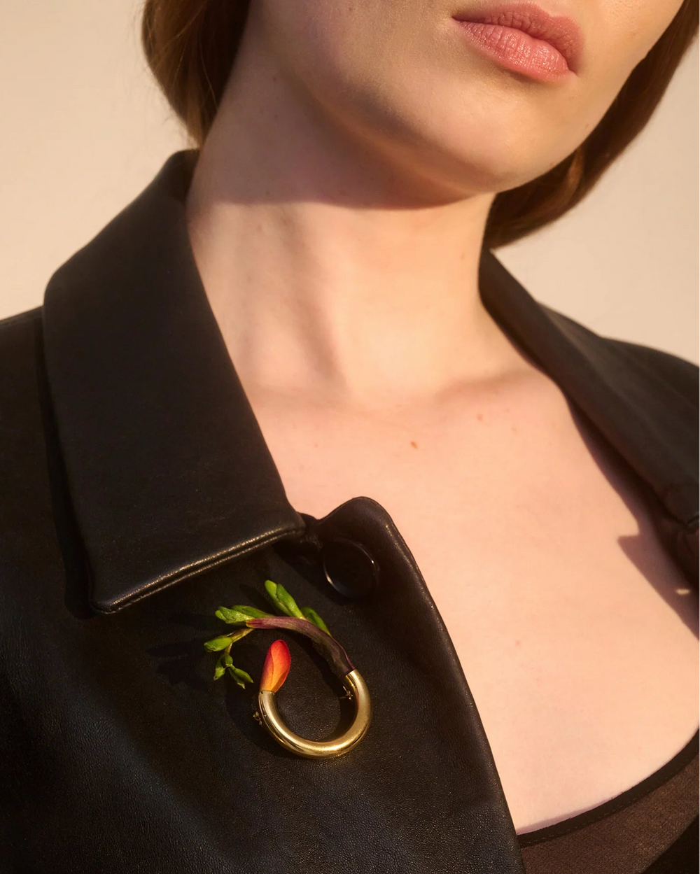 Botanical Brooch in Gold by Lady Grey - At Present Jewelry